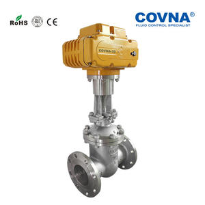 Vanne électrique à bride en acier inoxydable du fabricant, AC220V, anti-explosion, vanne d'arrêt, télécommande, cylindres de réversal - Product Image 3