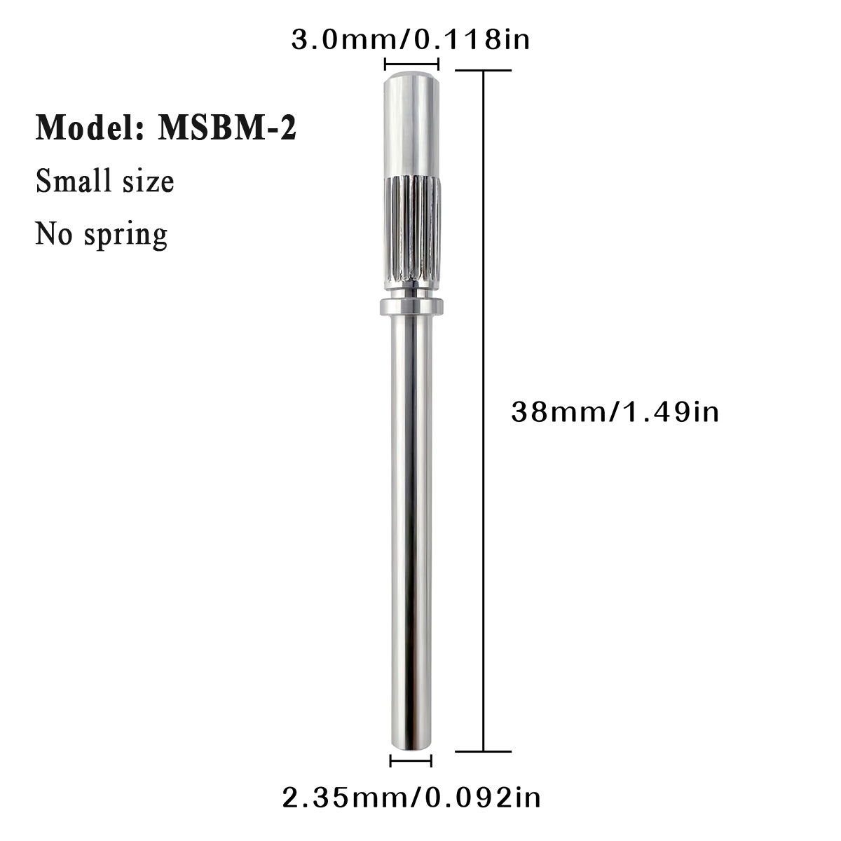Stainless Steel-3mm-No spring