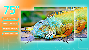FLECL-televisor led lcd de 55/65/75 pulgadas, televisión inteligente con resolución 4K, 1 + 8G, <span class=keywords><strong>android</strong></span>, precio más <span class=keywords><strong>barato</strong></span>, fábrica de China - Product Image 4