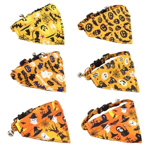 Pañuelo Reversible para Gato con Estampado Navideño a Cuadros, con Campana, Diseño de Copos de Nieve Verdes y Rojos, Accesorio para Mascotas para las Fiestas de Invierno - Product Image 6