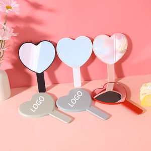 Specchio Cosmetico a Forma di Cuore Zonyin, Specchio Portatile in Plastica con Logo Personalizzato, Regalo Promozionale Aziendale - Product Image 1