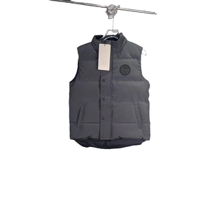 <span class=keywords><strong>Chaleco</strong></span> Ligero de Plumón para <span class=keywords><strong>Hombre</strong></span>, Estilo Canadiense, Impermeable, con Cuello Mao, Cierre de Cremallera, Color Gris, para Deportes Activos, Senderismo y Viajes - Product Image 1