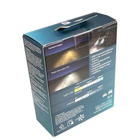 Boîte d'emballage cadeau en papier avec ampoule LED personnalisée pour voiture et moto Boîte en carton Boîte en papier ondulé noir avec fenêtres