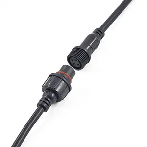 M8 M16 M15 elektrische stecker wasserdicht 2 3 4 5 6 pin M12 kabel stecker für LED beleuchtung im freien