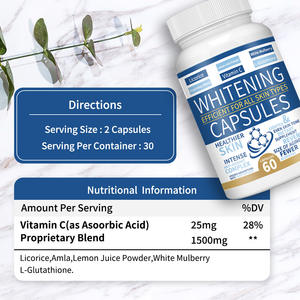 كبسولات العناية بالبشرة OEM ODM، كبسولات تفتيح البشرة مع مكمل مضاد للشيخوخة وكولاجين، مكمل غذائي من الجلوتاثيون - Product Image 3