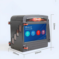Imprimante jet d'encre industrielle portable haute définition compacte à forte demande pour marquage sur cuir et matériaux souples, sans fil et alimentée par batterie