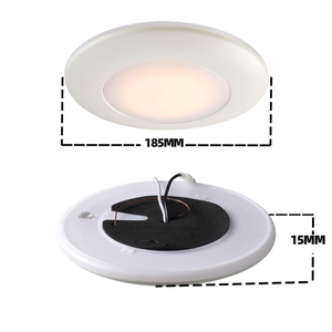 Plafonnier LED encastré 7 pouces à montage rapide, lumière LED disque 2700-6000K 5CCT réglable pour salon - Product Image 3