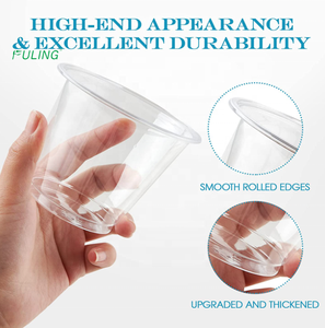 Vasos Desechables <span class=keywords><strong>de</strong></span> Plástico PET Fuling para Frappuccinos, Scones, Mocha, Lattes, Café Helado, Frappes - Product Image 6