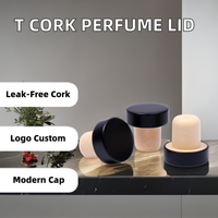 Tutup Stopper Modern tutup bentuk T gabus atas dapat digunakan kembali botol parfum kaca Spirit penutup kualitas Premium
