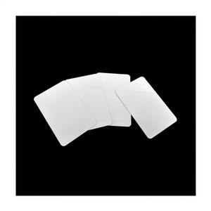 Porte-cartes en aluminium pour sublimation DIY, vierges, double face, blanc brillant/mat, 2,5"x3,5" - Product Image 6