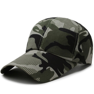 Cappellino da Baseball Mimetico con Visiera Curva in Cotone, Casual, per Sport all'Aperto, Stile Papà, da Uomo - Product Image 1