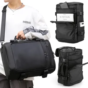 超级三月新款设计旅行包笔记本带usb充电电脑背包防水休闲笔记本背包带标志