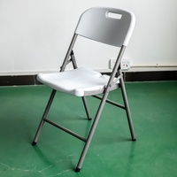 Table et chaises pliantes rondes de 6 pieds en plastique blanc pour événements extérieurs, mariages et jardins