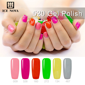 ICE NOVA 520 Couleurs Gel Polonais Comprend Nude Paillettes Paillettes One Step <span class=keywords><strong>Colle</strong></span> Inodore Sans Hema Couleur Riche pour Salon de Manucure et DIY - Product Image 3