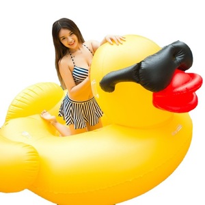 Cama Flotante de Goma Inflable con Forma de Pato, 190 cm, PVC, para Jugar en el Agua al Aire Libre, para Adultos, Uso en Hoteles y Resorts - Product Image 4