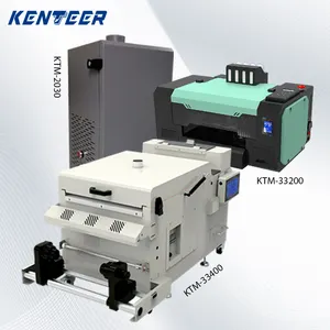 Kenteer a3 dtf yazıcı ile shaker ve kurutma küçük pet film dtf yazıcı tişört baskı makinesi xp600 çift kafa dtf yazıcı