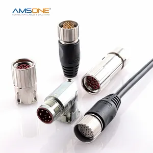 Connettore circolare industriale personalizzato AMSONE M23 4 6 19 Pin 8A-20A 150V-2500V