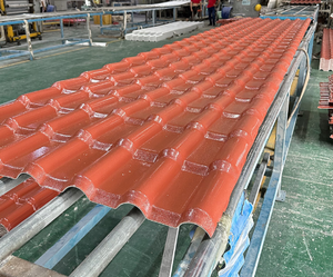 Lámina <span class=keywords><strong>de</strong></span> techo <span class=keywords><strong>de</strong></span> <span class=keywords><strong>PVC</strong></span> UPVC ASA Lámina <span class=keywords><strong>de</strong></span> teja española <span class=keywords><strong>de</strong></span> plástico para techos <span class=keywords><strong>de</strong></span> Casa Villa Hojas <span class=keywords><strong>de</strong></span> UPVC en blanco satinado - Product Image 2