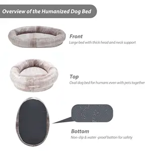 Riesige Größe Nickerchen Tages bett Riesen Haustier Schlafs ofa Menschliche Größe Riesen Memory Foam Hunde bett für Sie zum Einschlafen - Product Image 5