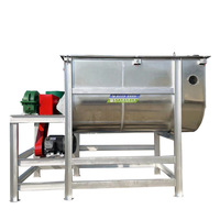Bestverkochte Horizontale Mixer 1 Ton/uur 380V Hoge Veiligheid voor Fijn Zand-Houtpoeder/Fruit/Groenteafval/Soja Voeder