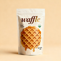 Pochette verticale personnalisée avec logo 3D en relief, toucher tactile, refermable, de qualité alimentaire, avec fermeture éclair, pour l'emballage de bonbons, snacks et chocolats haut de gamme