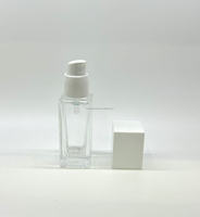 Flacon pompe en verre vide de 30 ml pour fond de teint liquide, vente chaude, flacon de lotion pour maquillage, flacon de diffuseur de roseaux, impression sérigraphique