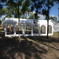 Grande tente de réception moderne en PVC/verre et alliage d'aluminium, double couche, imperméable, pour événements intérieurs/extérieurs, sports, luxe haut de gamme