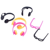 Lunettes de couleur BJD, mini casque de simulation, lunettes de soleil OB11, accessoires de modèle, accessoires pour maison de poupée, artisanat
