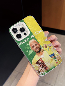 Funda para <span class=keywords><strong>iPhone</strong></span> con Diseño Artístico de Estrella de Fútbol Brasileña, Funda Anticaídas con Acuarela para Fanáticos, Compatible con <span class=keywords><strong>iPhone</strong></span> 16/15/<span class=keywords><strong>14</strong></span>/13/12 <span class=keywords><strong>Pro</strong></span> Max - Product Image 2