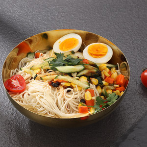 Bol à nouilles froides en acier inoxydable à double paroi, grande taille, pour usage domestique et en restaurant - Product Image 3