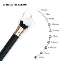 Brosse de maquillage 10 fréquences avec vibrateur Usb Rechargeable vibrateur gode brosse de maquillage G Spot vibrateur clitoridien Sex Toy