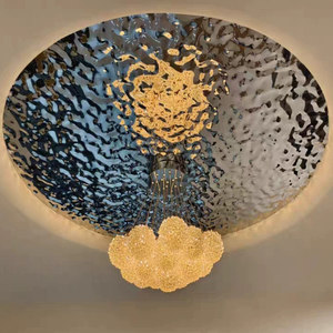 Lampadario a Sfera in Cristallo, Luci Decorative <span class=keywords><strong>per</strong></span> Soggiorno, Lampada a Sospensione Angora, Luce Pendente a Nuvola di Quarzo - Product Image 4