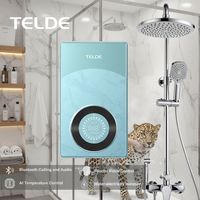 Chauffe-eau électrique instantané sans réservoir en plastique à commande vocale intelligente par IA pour usage domestique, vente en gros du fabricant