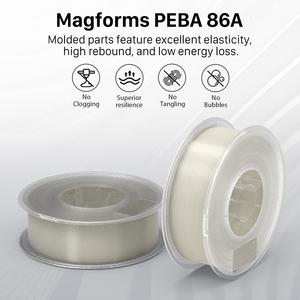 Filament de plastique pour imprimante 3D Magforms, <span class=keywords><strong>fil</strong></span> élastique haute performance, filamentos de Peba 86a transparent, 1,75 mm, 1 kg, filament Peba - Product Image 2