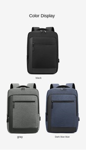 <span class=keywords><strong>Comprar</strong></span> personalizado impermeable de los hombres de negocios antirrobo Mochilas escolares Usb nuevo ordenador portátil bolsa de viaje Mochila - Product Image 3