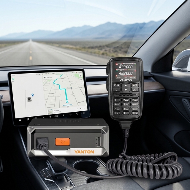 Long Range Walkie-talkie 30W VHF UHF Transceiver CB Vehicle Mouted Mobile Radio