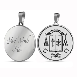 Vadecum Cypriani-collar con colgante de acero inoxidable, colección de varias plegarias, novenas a Saint Cyprian, talismán Antioch - Product Image 4