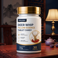 Comprimés d'Extrait de Fouet de Cerf OEM/ODM, Essence Jaune, Complément Herbal pour Soutenir la Santé et la Vitalité Masculine
