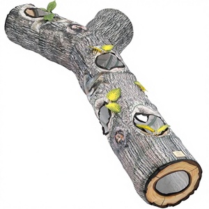 <span class=keywords><strong>Tunnel</strong></span> per Gatti in Tessuto a Forma di Albero, Giocattolo Pieghevole con Motivo ad Albero e Canale Rotolante - Product Image 1