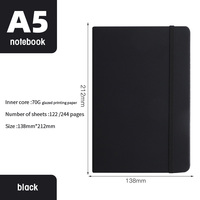Carnets de notes en cuir pour étudiants a5 Carnets à couverture rigide doublée Fournitures de bureau Carnet pour l'école et l'usage personnel
