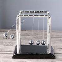 Jouet scientifique physique : Pendule à billes, lois de conservation de l'énergie par collision, décoration de bureau, cadeau de vacances
