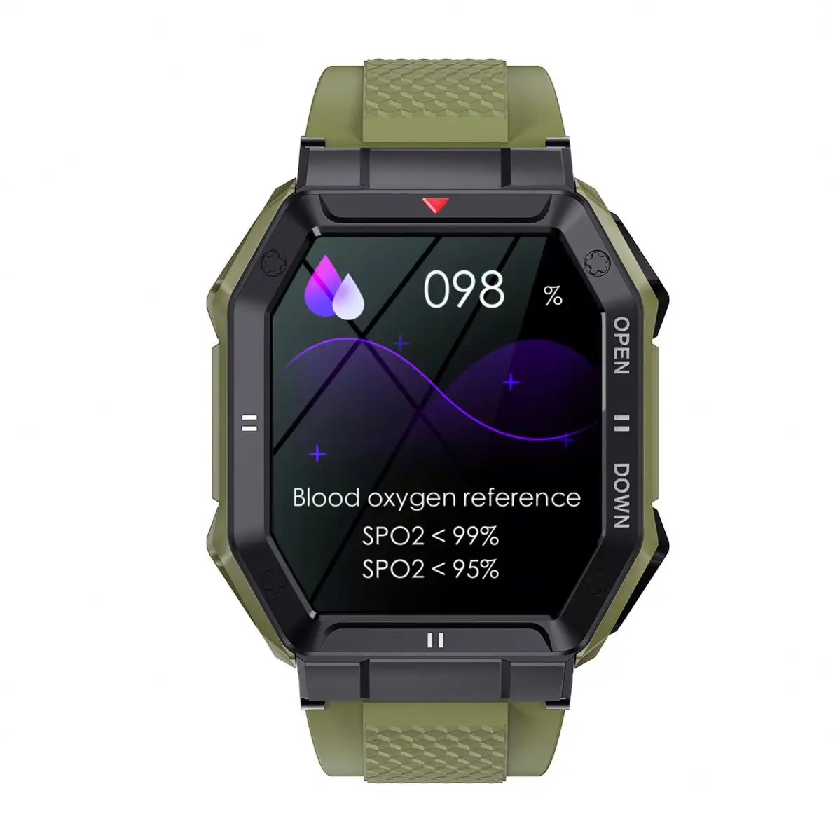 아이를위한 새로운 디자인 혈액 산소 감지 시리즈 8 안드로이드 스마트 시계 슬라이더 맞춤형 시계 얼굴 Smartwatch k55