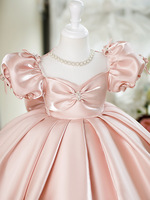 S0544G 2026 nouvelle vente chaude enfants princesse Piano Performance élégant hôte ancien anniversaire Banquet fleur fille robe