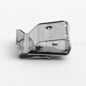 Clip de câble en acier inoxydable en forme de C pour câblage de panneaux solaires, fixation de 2 fils de 4 mm² - Product Image 1