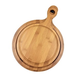 Juego de tablas de cortar de bambú redondas de 3 piezas para uso doméstico - Product Image 1