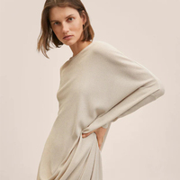 Nouveauté 2024 Pull en tricot à col long personnalisé en couleur, décontracté pour l'automne, en viscose et PBT respirant et infroissable pour femme
