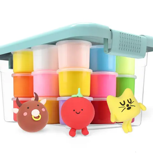 12 colores para Magic Mud DIY Slime Kit juguete educativo alivio del estrés espuma arcilla con 6 herramientas modelo arcilla súper ligera - Product Image 2