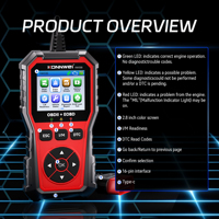 Escáner de Automóviles 2026, Probador de ECU, Herramientas de Diagnóstico OBD, Konnwei Kw330, Lector de Códigos de 12V con Italiano