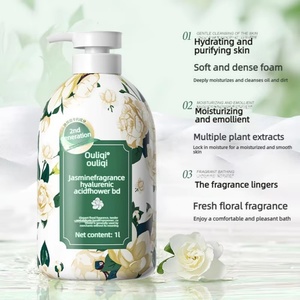 Gel Douche Parfumé au Jasmin Ou Liqi – Nettoyage Doux, Hydratant, Nourrissant, Parfum Longue Durée, Grande Capacité 1000ml pour Hommes - Product Image 3