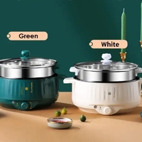 Casserole électrique multifonctionnelle en acier inoxydable et verre, poêle antiadhésive, contrôle numérique, économie d'énergie pour la cuisine domestique